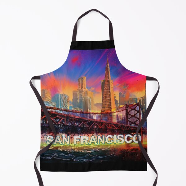 Item preview, San Francisco Skyline - Colorful Abstract Graffiti Art  designed and sold by Phat Dog Designs .