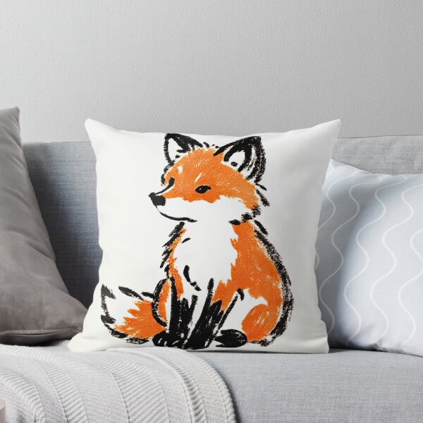 Item preview, Cute Fox Ink Sketch designed and sold by SunkenCost.