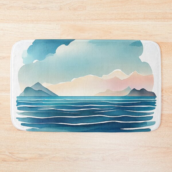 Item preview, Minimalistic Watercolor Ocean designed and sold by WildWho.
