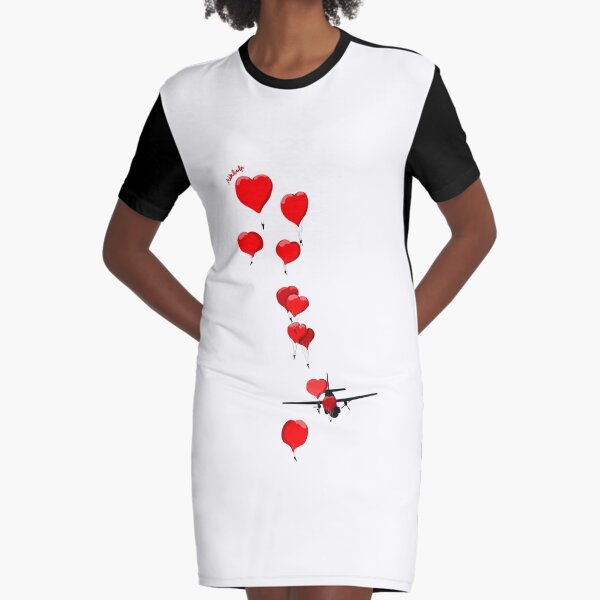 parachutes of love Graphic T-Shirt Dress