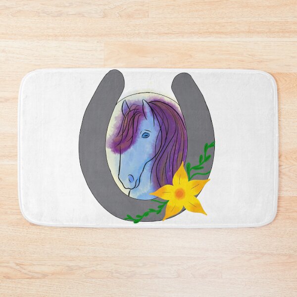 Item preview, Watercolor Horse in Horseshoe Frame designed and sold by EclecticCloset.