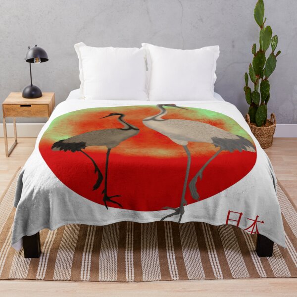 Item preview, Crane Birds - Japanese Vintage Style Art designed and sold by KateVanFloofno1.