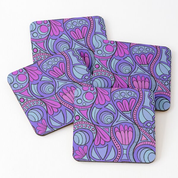 Item preview, Abstract design in shades of purple and hot pink designed and sold by MarySchwindt.