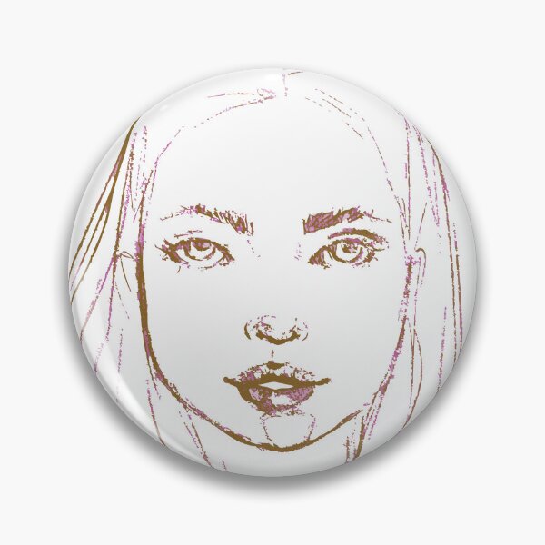 Item preview, Rostro en Carboncillo y Color marrón y rosa designed and sold by dianasofiacrea.