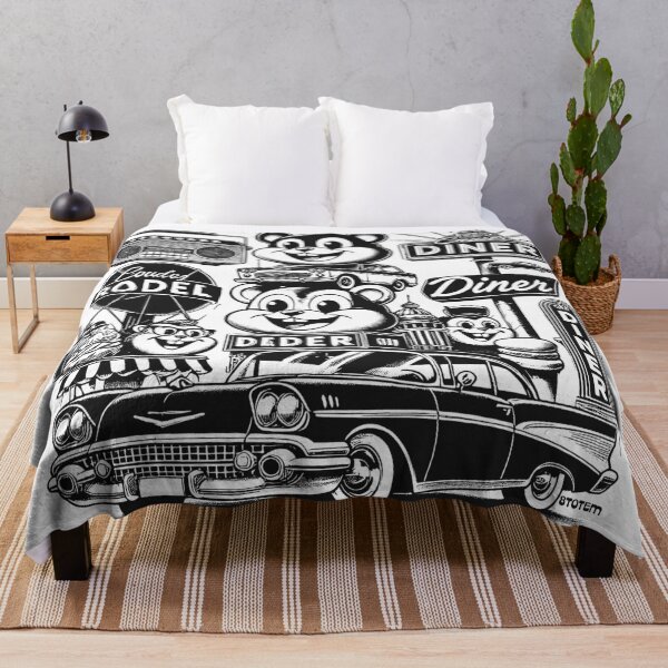 Item preview, Retro Diner Delight-Stacked hamster- Smiles and vintage car designed and sold by 8Totem.