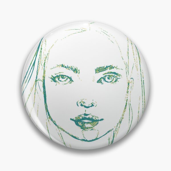 Item preview, Rostro en Carboncillo color Verde designed and sold by dianasofiacrea.