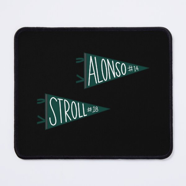 Item preview, Fernando Alonso & Lance Stroll Pennants designed and sold by RaceTrim.