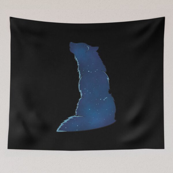 Item preview, Starry Wolf Cosmic Design Night Sky Art designed and sold by skye-studio.