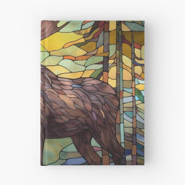 Item preview, Moose in Stained Glass designed and sold by RedHandedOD.
