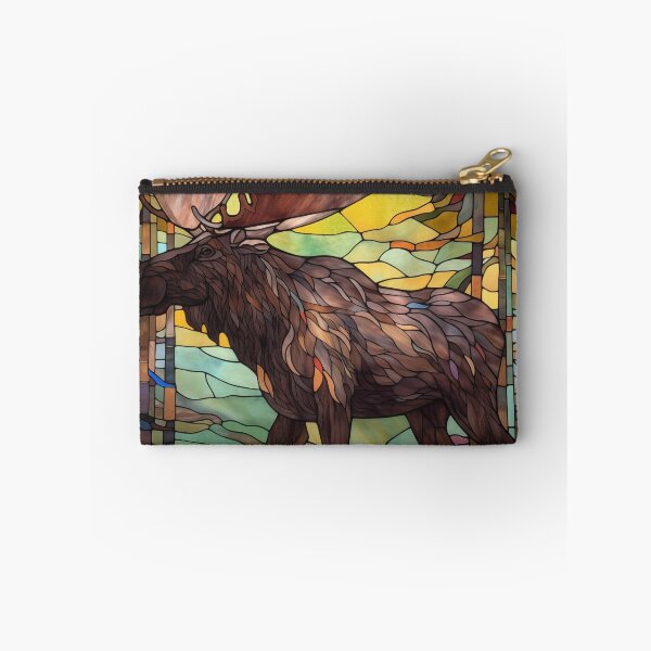 Item preview, Moose in Stained Glass designed and sold by RedHandedOD.