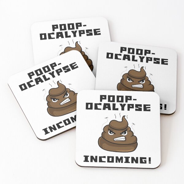 Item preview, Poop-ocalypse Incoming – Hilariously Angry Poop Emoji designed and sold by Fredster1966.