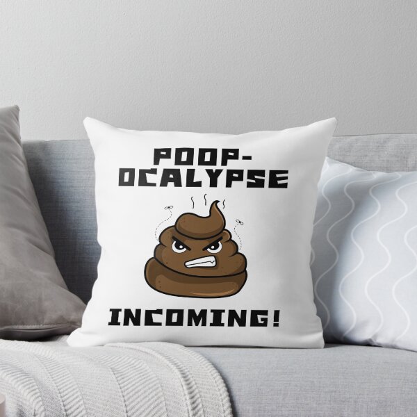 Item preview, Poop-ocalypse Incoming – Hilariously Angry Poop Emoji designed and sold by Fredster1966.