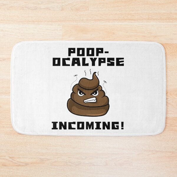 Item preview, Poop-ocalypse Incoming – Hilariously Angry Poop Emoji designed and sold by Fredster1966.