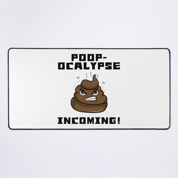 Item preview, Poop-ocalypse Incoming – Hilariously Angry Poop Emoji designed and sold by Fredster1966.