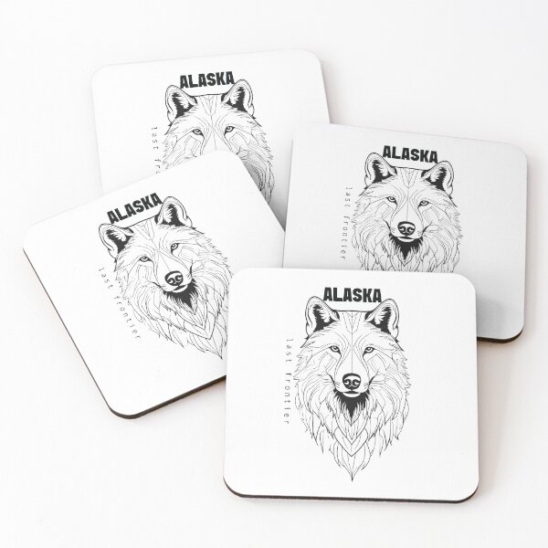 Item preview,   Alaska The Last Frontier , alaska Wolf  ,  Alaska License , north pole , Polar bear designed and sold by youcef debaghi.