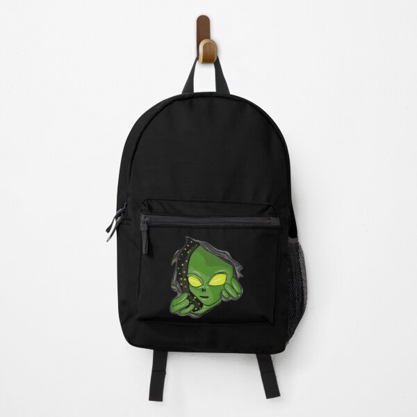 Item preview, Green alien tearing through the fabric designed and sold by Joncasmiart.