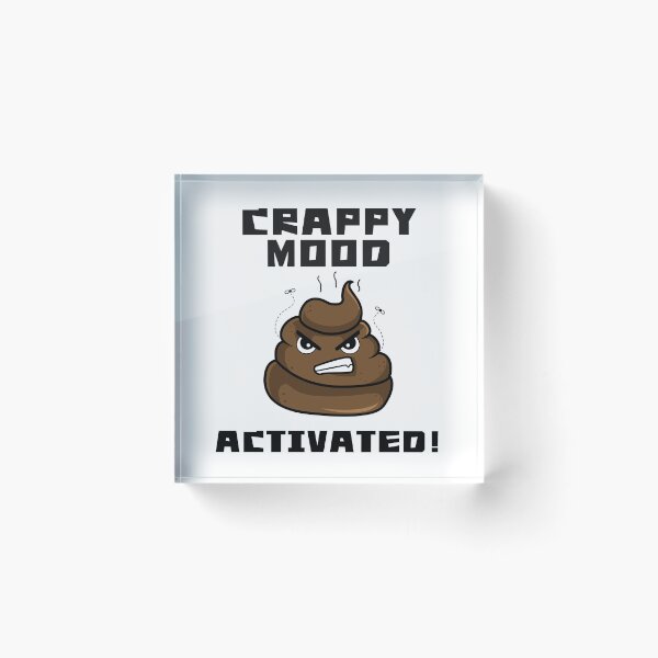 Item preview, Crappy Mood Activated – Hilarious Angry Poop Emoji Design designed and sold by Fredster1966.