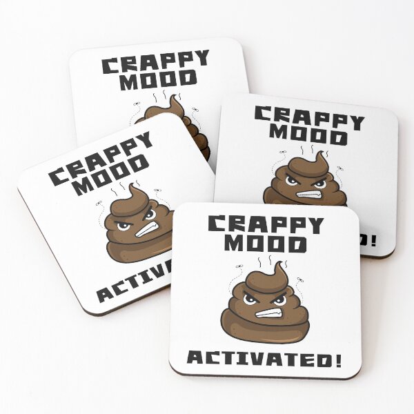 Item preview, Crappy Mood Activated – Hilarious Angry Poop Emoji Design designed and sold by Fredster1966.