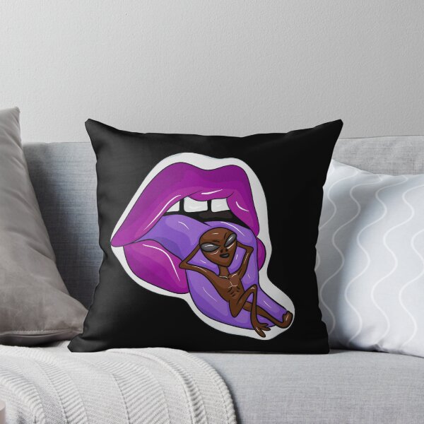 Item preview, Alien on top of a purple tongue designed and sold by Joncasmiart.
