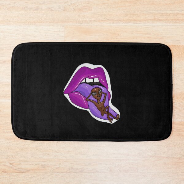 Item preview, Alien on top of a purple tongue designed and sold by Joncasmiart.