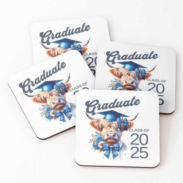 Item preview, Highland Cow Graduate Class of 2025 designed and sold by Bliss Find And Design.
