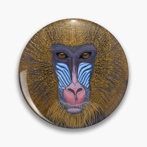 Item preview, The Mandrill | Original Digital Painting designed and sold by CarbonPosDesign.
