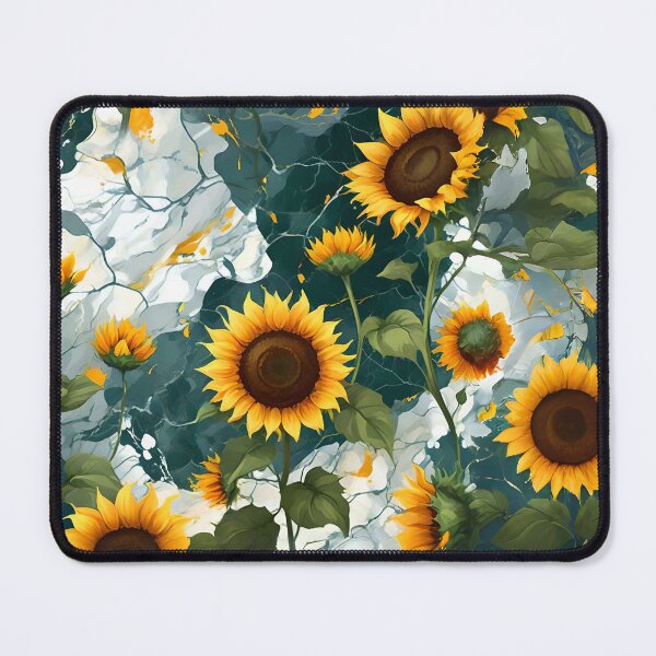 Item preview, Petals and Sunflowers in Marbled Garden designed and sold by Ciervo Primavera.