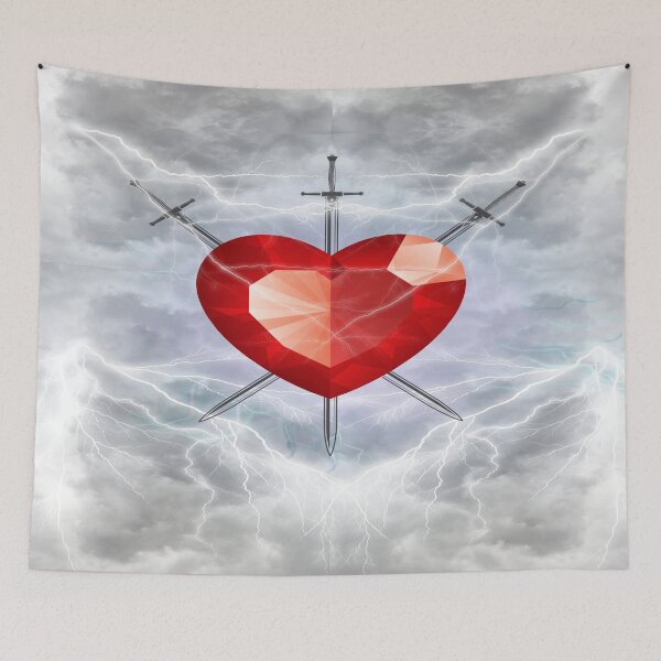 Item preview, Heartbreak Storm - A Shattered Love Amidst the Thunder designed and sold by LeilaSolenne.