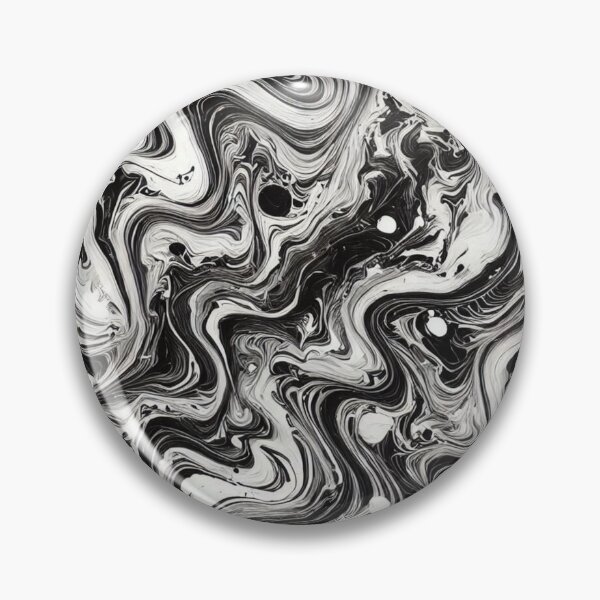 Item preview, Swirly Twirly Black and White Marble II designed and sold by Stageless Designs.