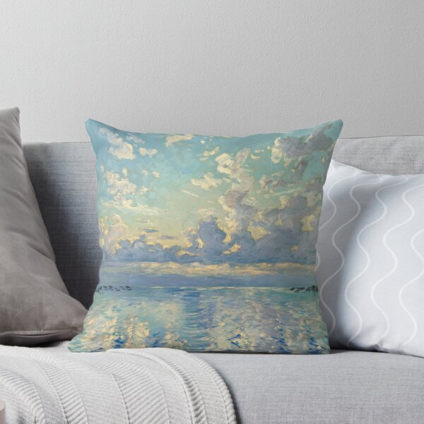 Item preview, French Seascape with Cloudy Sky Inspired by Monet designed and sold by CARRAANN.