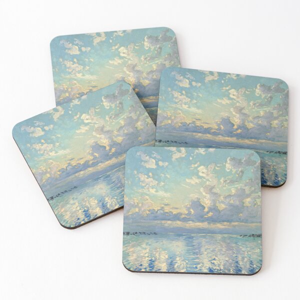 Item preview, French Seascape with Cloudy Sky Inspired by Monet designed and sold by CARRAANN.