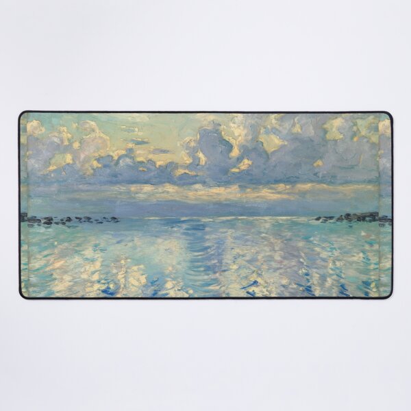Item preview, French Seascape with Cloudy Sky Inspired by Monet designed and sold by CARRAANN.