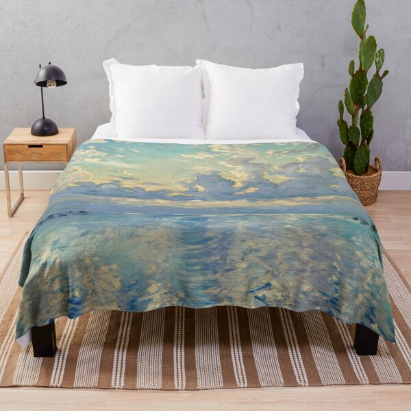 Item preview, French Seascape with Cloudy Sky Inspired by Monet designed and sold by CARRAANN.