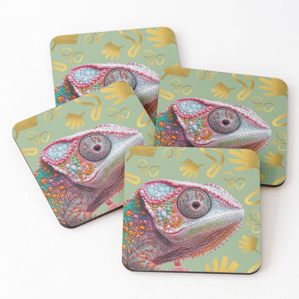 Item preview, Golden Jungle Chameleon – Vibrant & Wild designed and sold by Molly's Gone Mad .