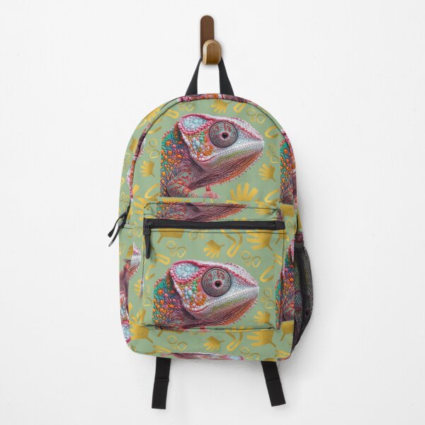 Item preview, Golden Jungle Chameleon – Vibrant & Wild designed and sold by Molly's Gone Mad .