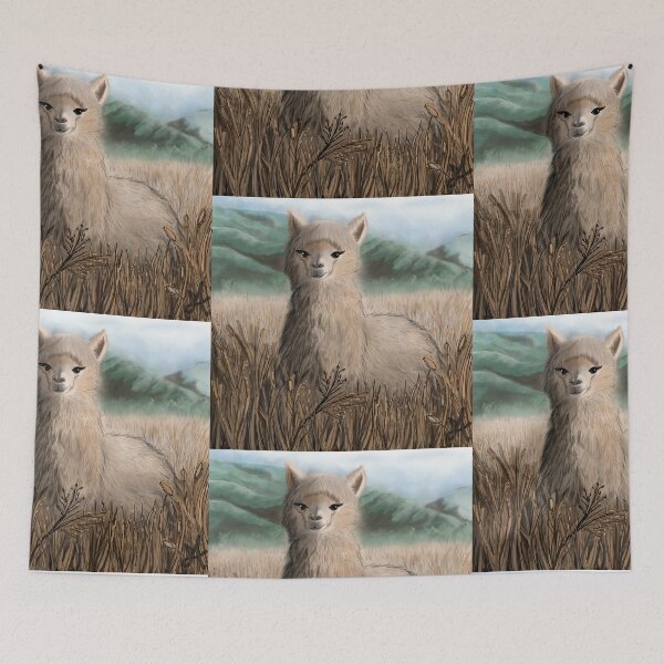 Item preview, Alpaca | Original Digital Painting designed and sold by CarbonPosDesign.