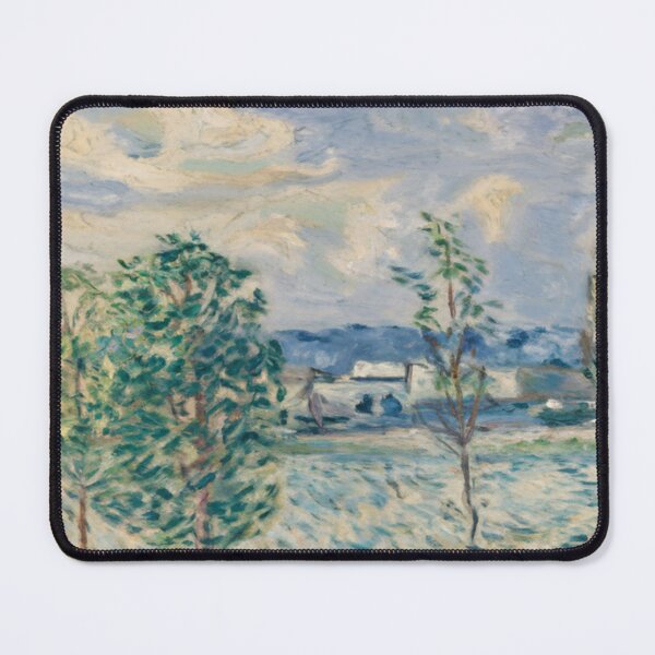 Item preview, French Countryside with Cloudy Sky | Impressionist Landscape Art designed and sold by CARRAANN.