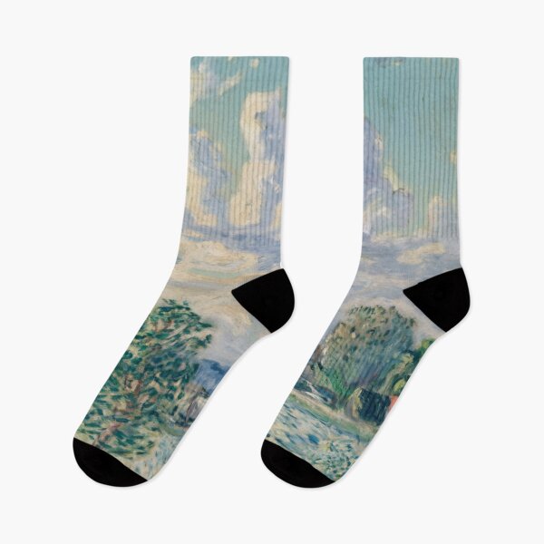 Item preview, French Countryside with Cloudy Sky | Impressionist Landscape Art designed and sold by CARRAANN.