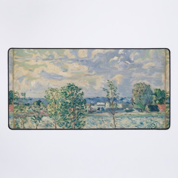 Item preview, French Countryside with Cloudy Sky | Impressionist Landscape Art designed and sold by CARRAANN.