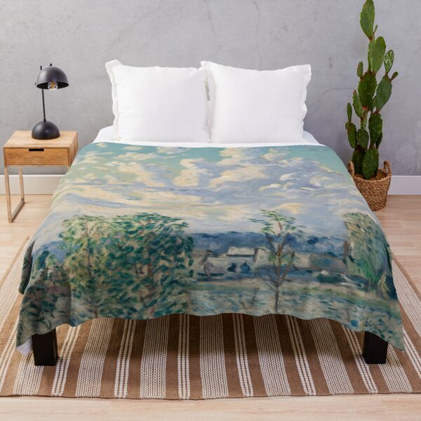 Item preview, French Countryside with Cloudy Sky | Impressionist Landscape Art designed and sold by CARRAANN.