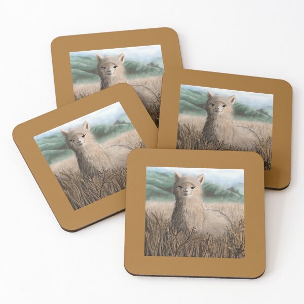 Item preview, Alpaca | Original Digital Painting designed and sold by CarbonPosDesign.