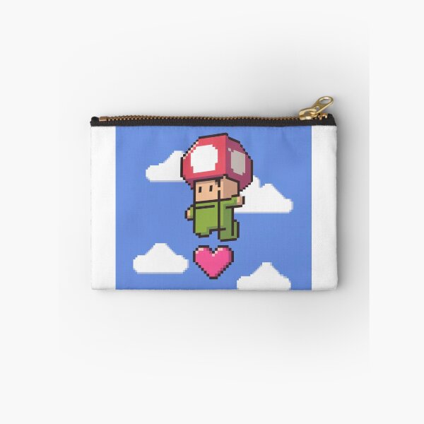 Item preview, Retro Gaming Pixel Art – 1-Up Mushroom & Poké Ball Design designed and sold by JOshopx.