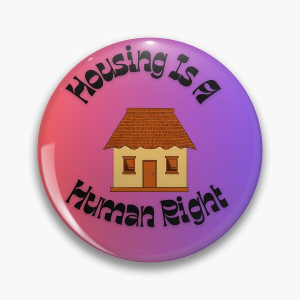 Item preview, Housing is a Human Right Sticker designed and sold by MissCatDesigns.