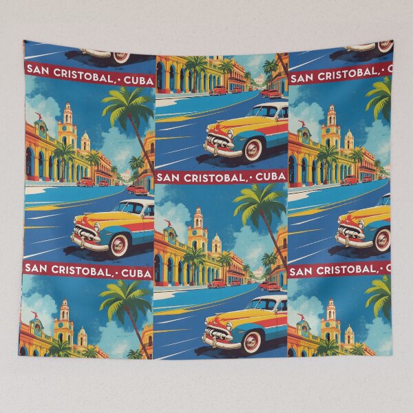 Item preview, San Cristobal Cuba Vintage Travel Tourism designed and sold by TravelersGems.
