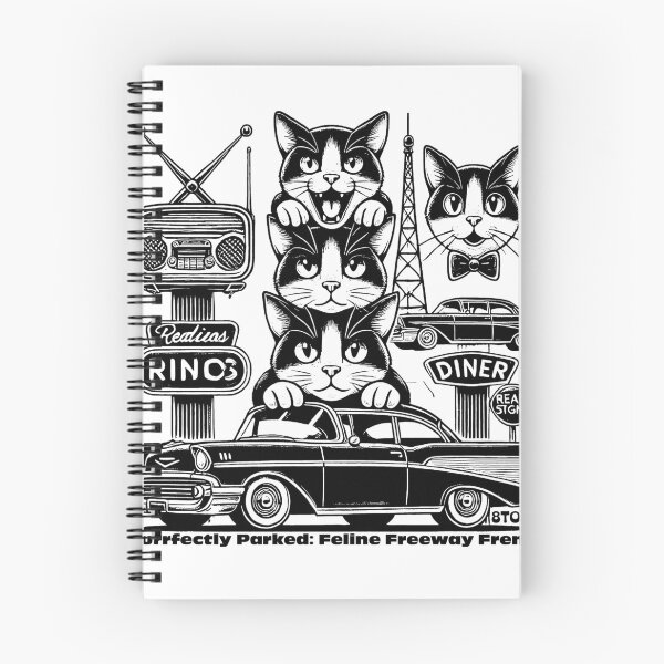Item preview, Cats-Feline-Freeway-vintage car designed and sold by 8Totem.