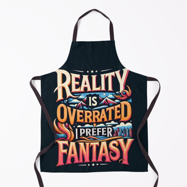Item preview, Reality Is Overrated I Prefer Fantasy, typography, designed and sold by maxmaj.