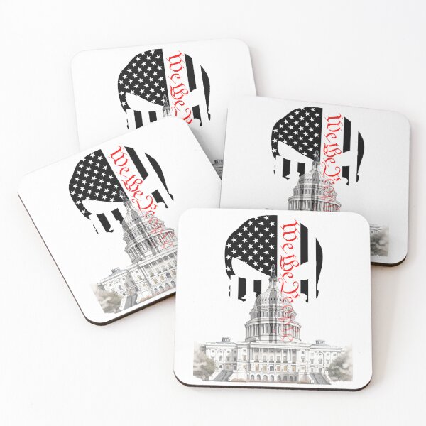 Item preview, Capital Building and We The People Skull designed and sold by AmericaFreedom.