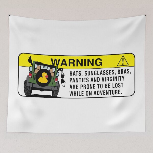 Item preview, Warning Sign 4x4 Adventure designed and sold by BlueSkyTheory.