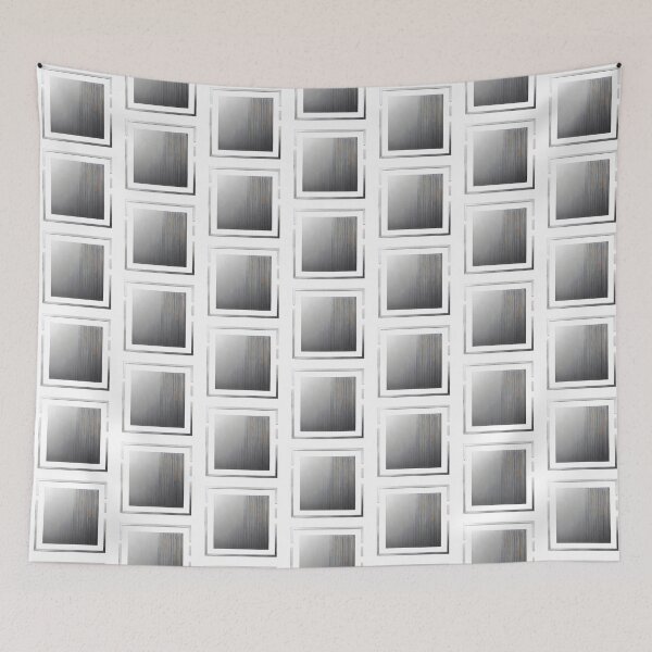 Aperçu de l'œuvre Design géométrique minimaliste argenté – Art abstrait moderne créée et vendue par SakuraJapanArt.