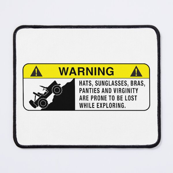 Item preview, Warning Sign 4x4 Exploring designed and sold by BlueSkyTheory.